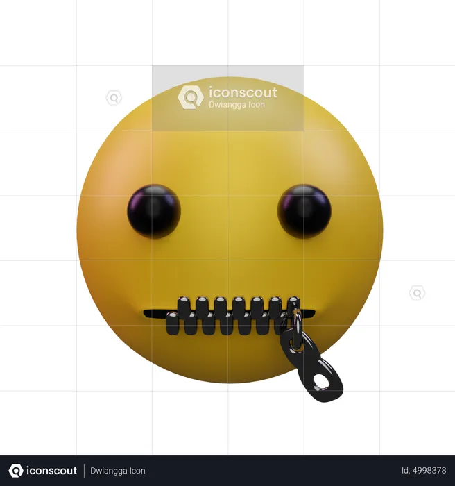 Neutral Emoji 3D Icon