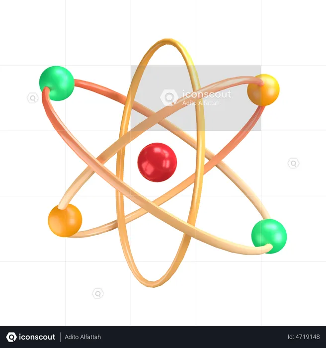 Neutron  3D Illustration