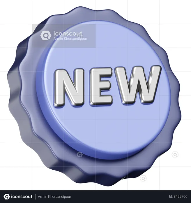 New Badge  3D Icon