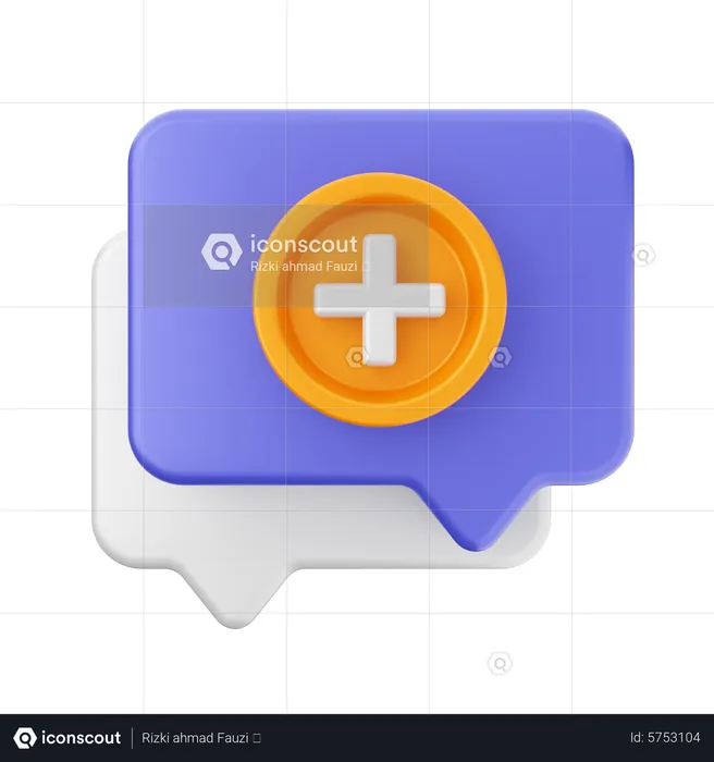 New Chat  3D Icon