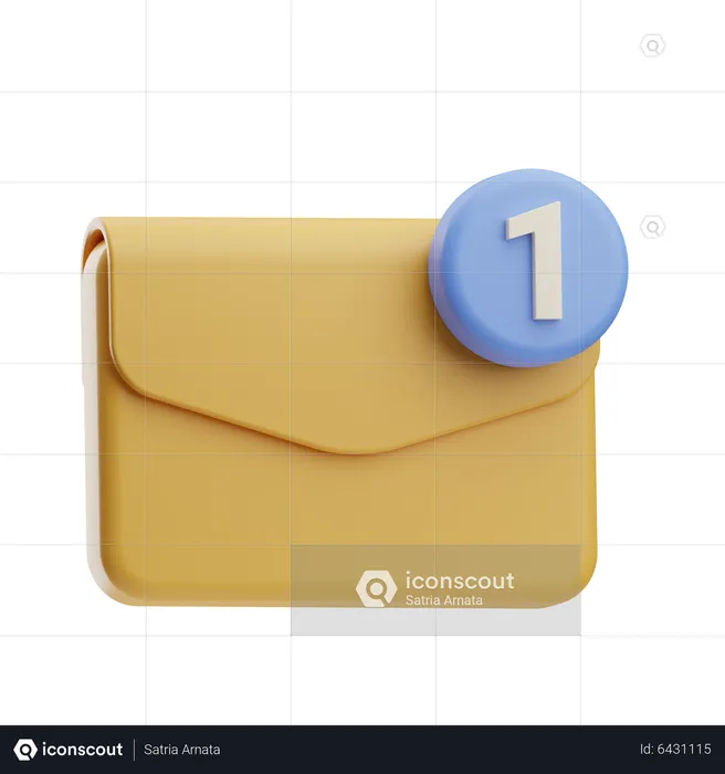 New Message  3D Icon