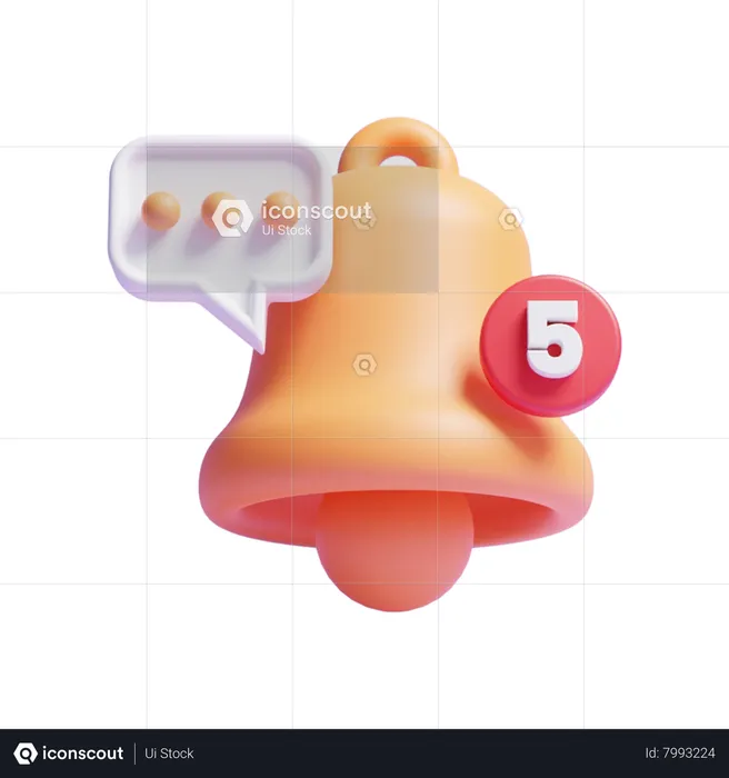 New Notification  3D Icon