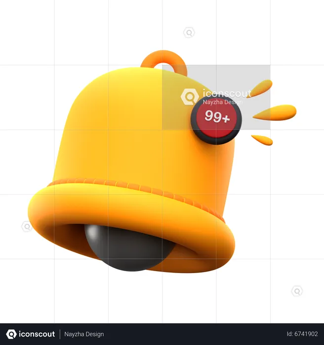 New Notifications  3D Icon