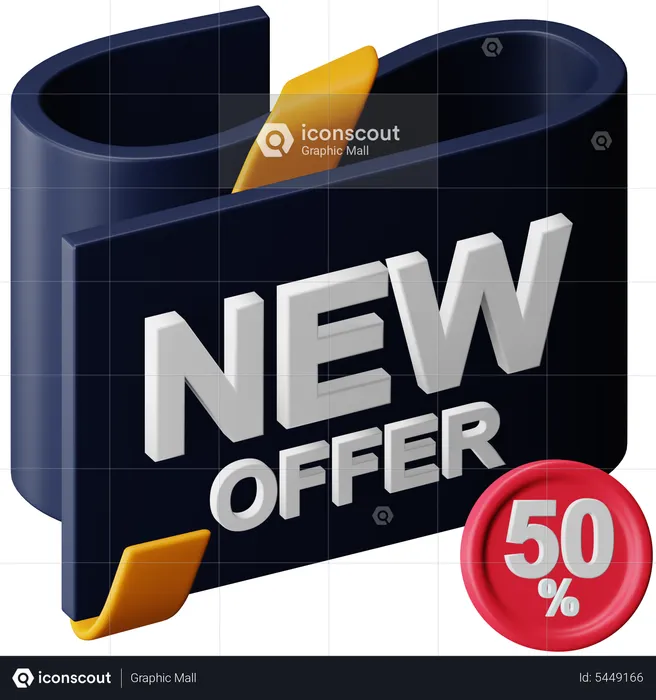 New Offer Discount  3D Icon
