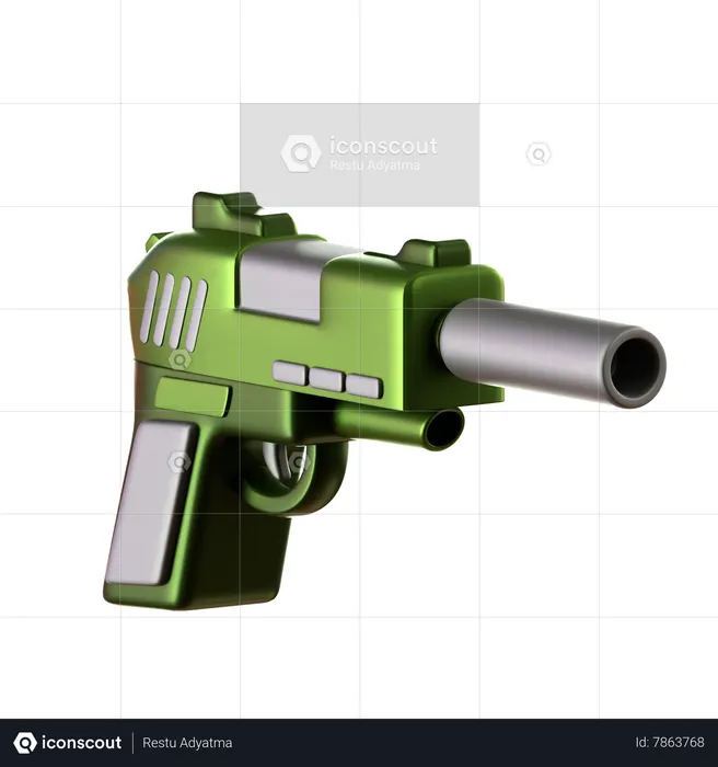 New Pistol  3D Icon