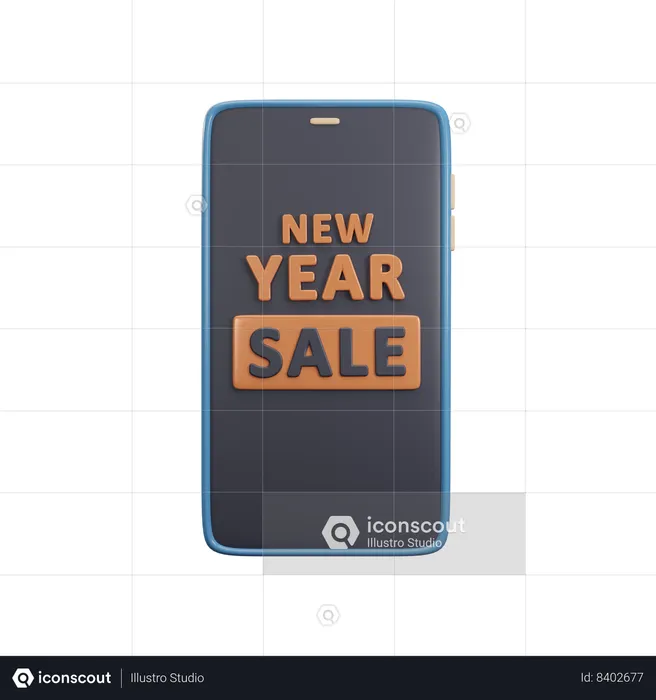 New year sale  3D Icon