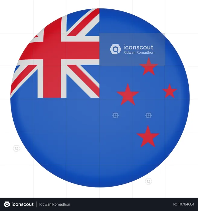 New_zealand Flag 3D Icon