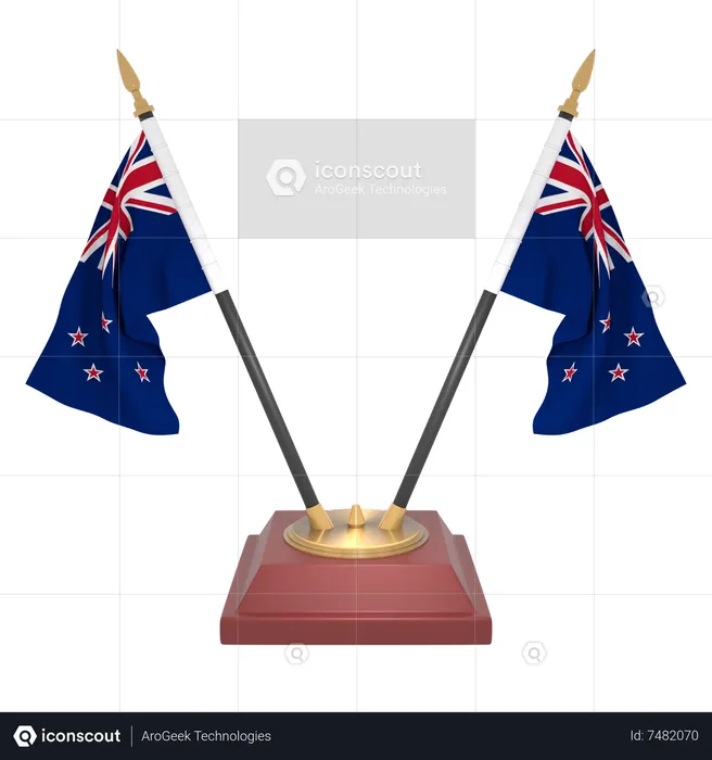 New zealnd Flag 3D Icon