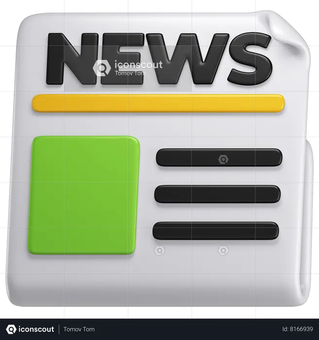 News  3D Icon
