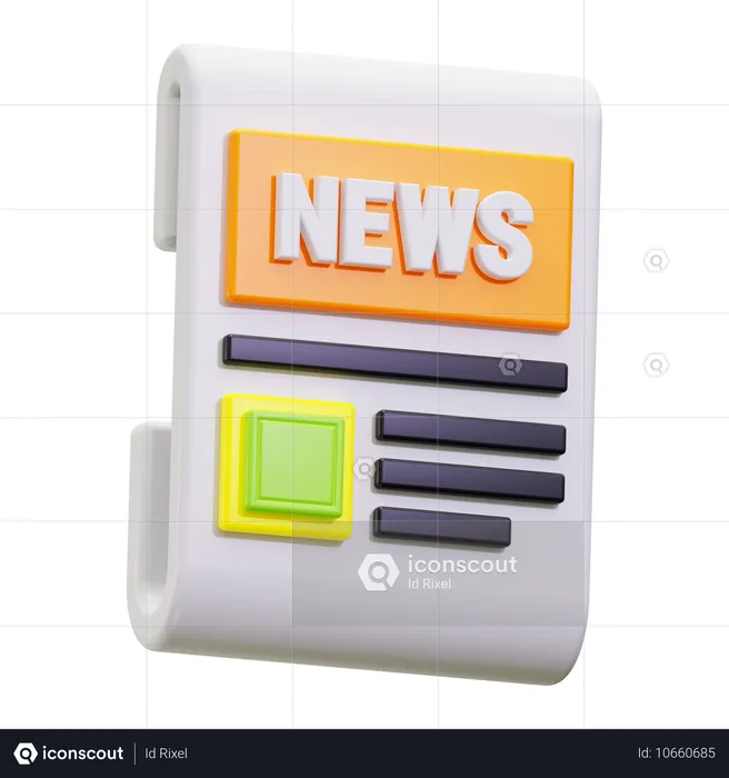 News  3D Icon