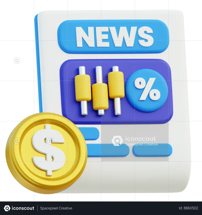 News  3D Icon