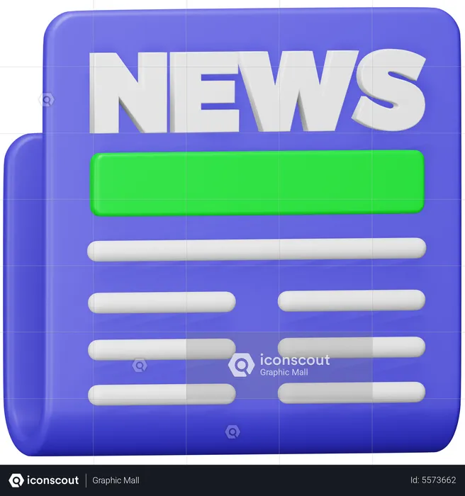 News  3D Icon