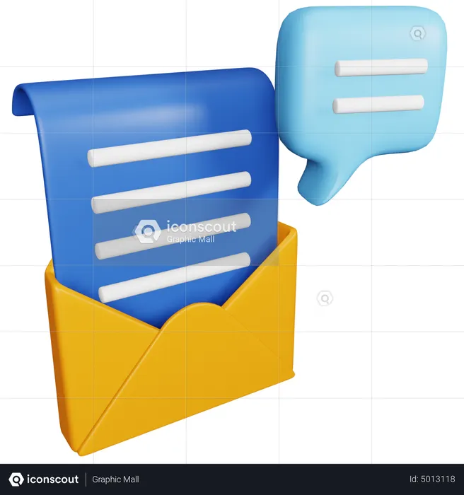 News Envelope  3D Icon