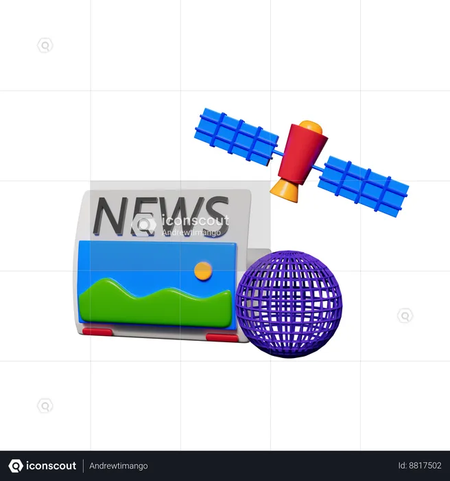 News journal  3D Icon