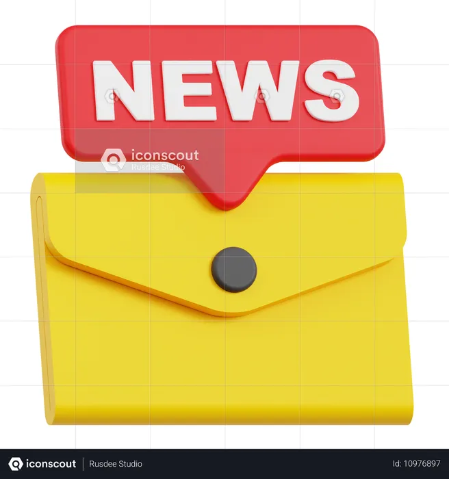 News Mail  3D Icon