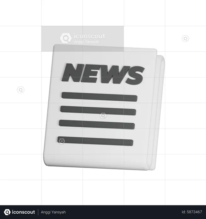 News Paper  3D Icon