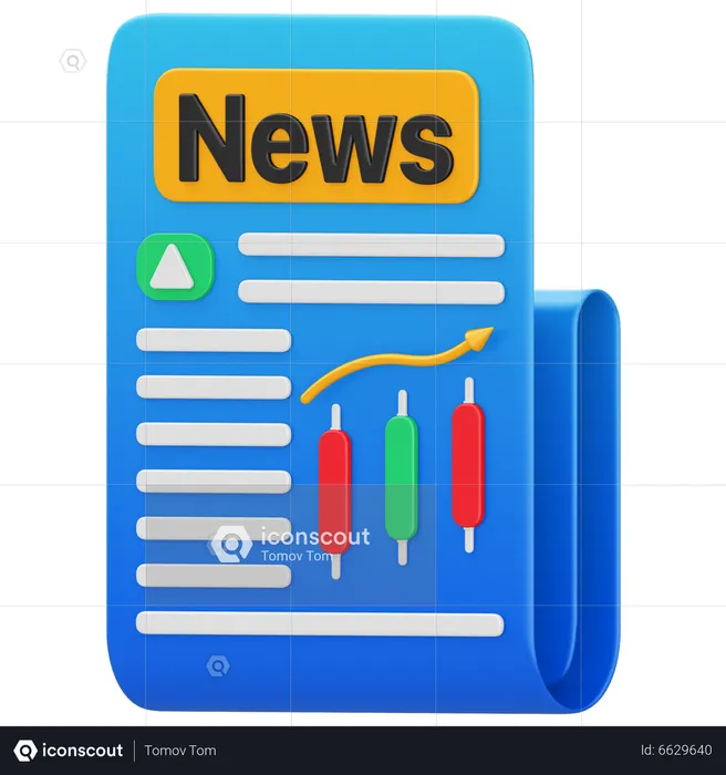 News stock  3D Illustration
