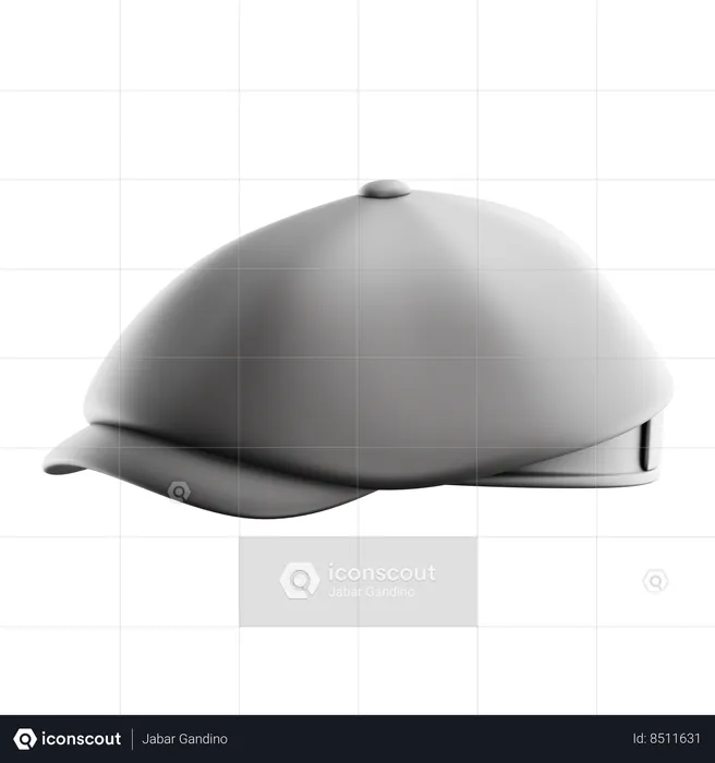 Newsboy Cap  3D Icon