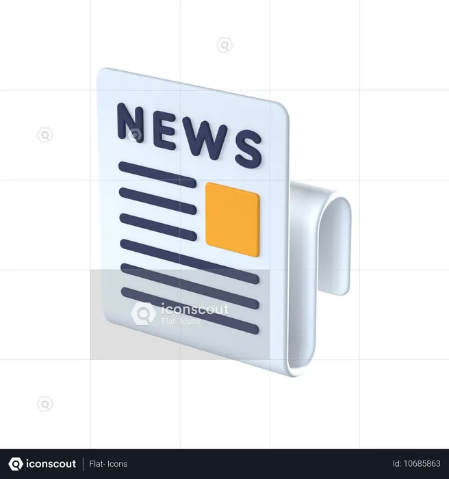 Newspaper  3D Icon