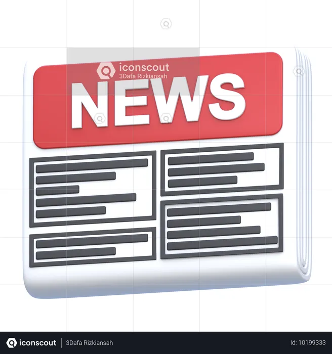 Newspaper  3D Icon