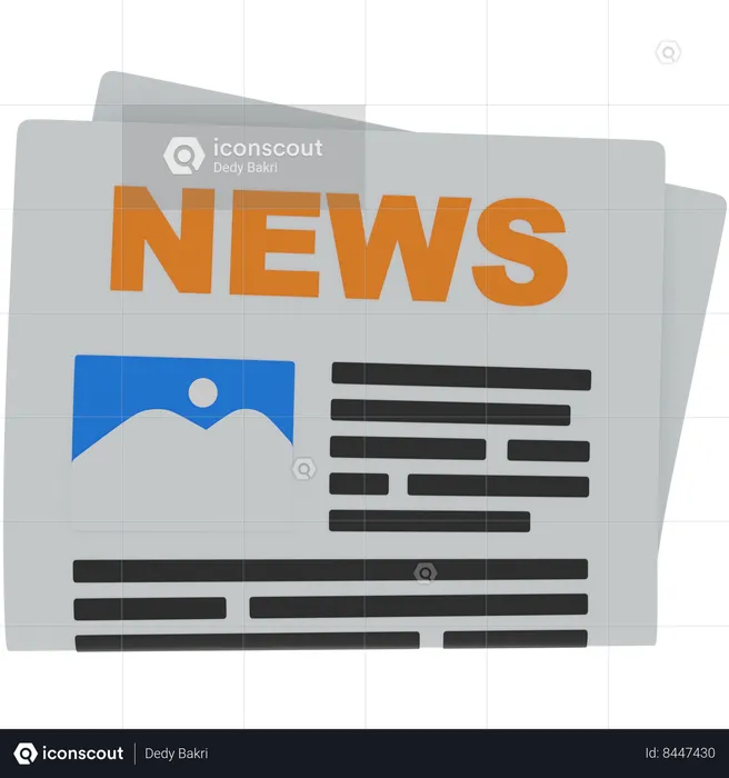 Newspaper  3D Icon