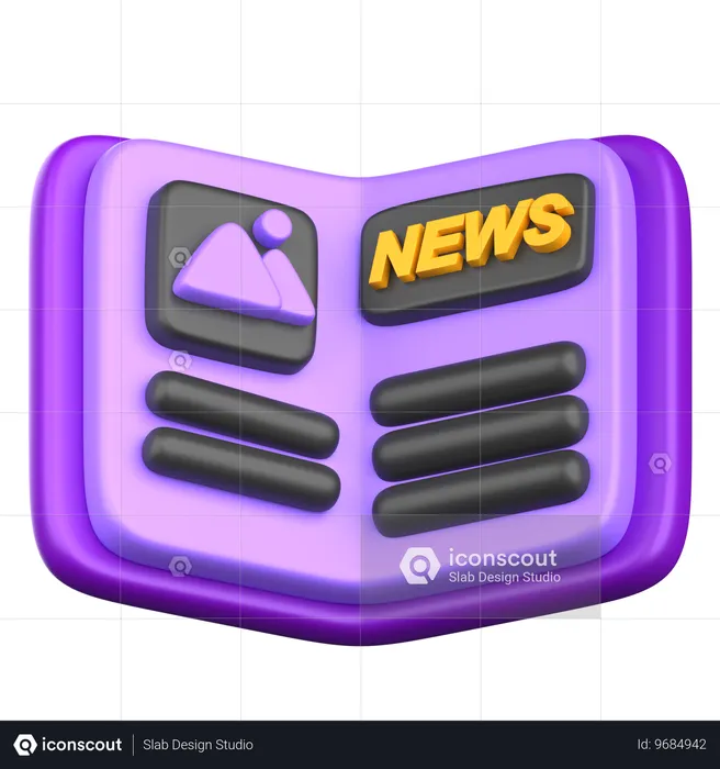 Newspaper  3D Icon