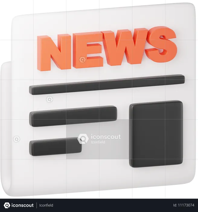 Newspaper  3D Icon