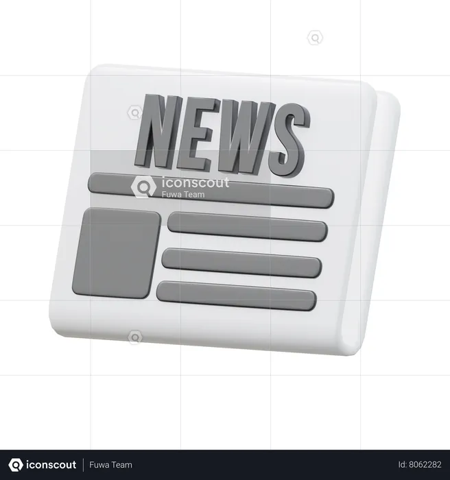 Newspaper  3D Icon