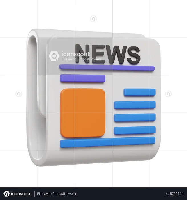 Newspaper  3D Icon