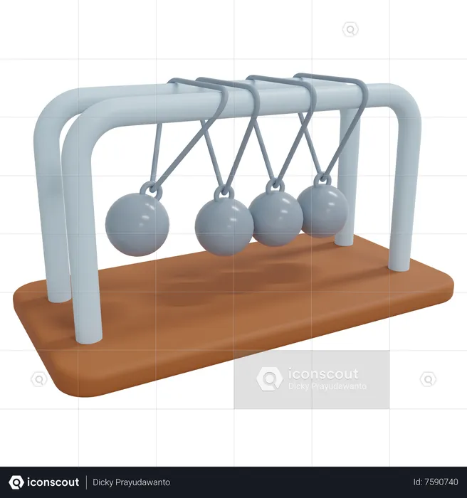 Newton Cradle  3D Icon