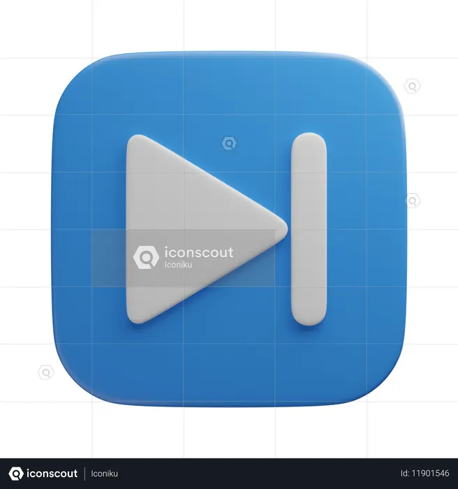 Next Button  3D Icon