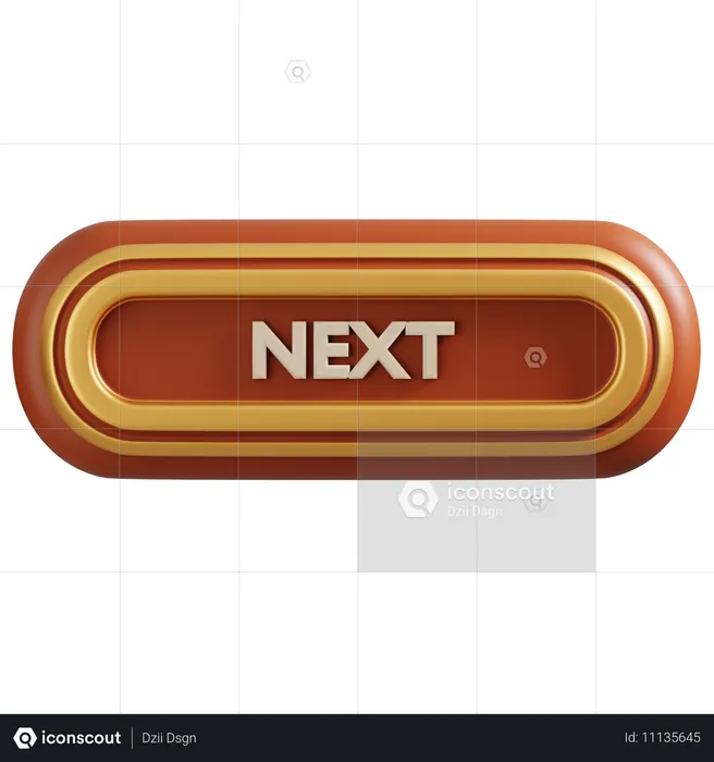 Next button  3D Icon