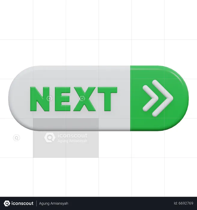 Next Button  3D Icon