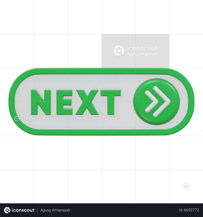 Next Button  3D Icon