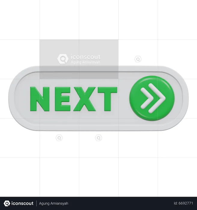 Next Button  3D Icon