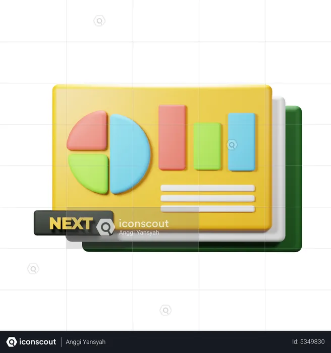 Next Presentation Slide  3D Icon