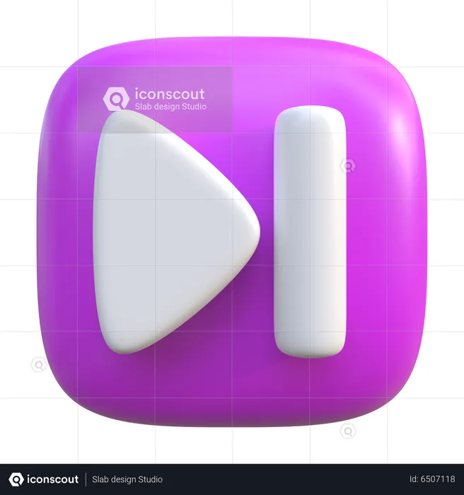 Next Skip Button  3D Icon