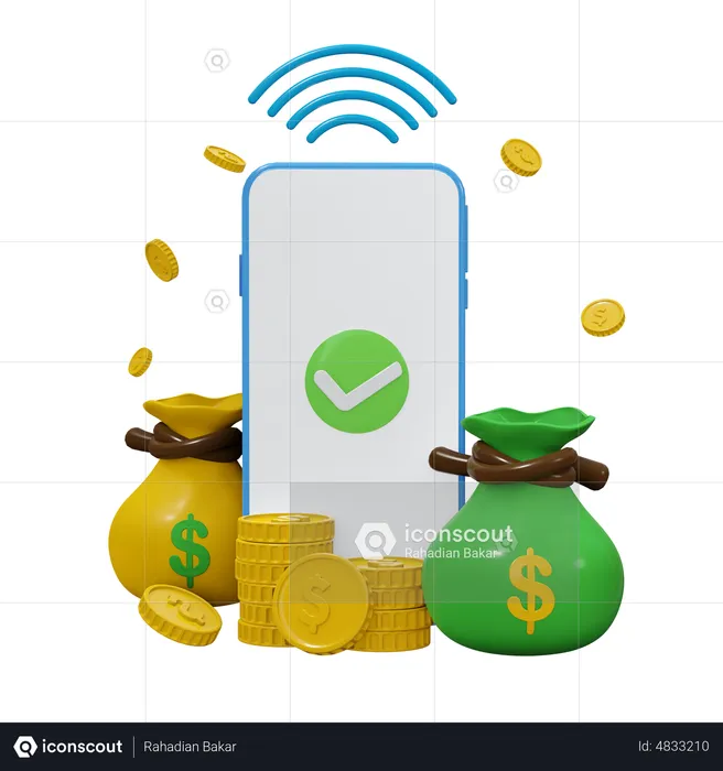 Nfc Payment Successful  3D Icon