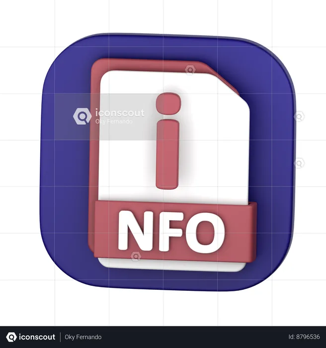 NFO File  3D Icon