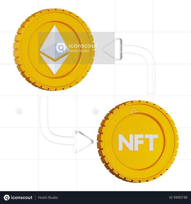 NFT  3D Icon