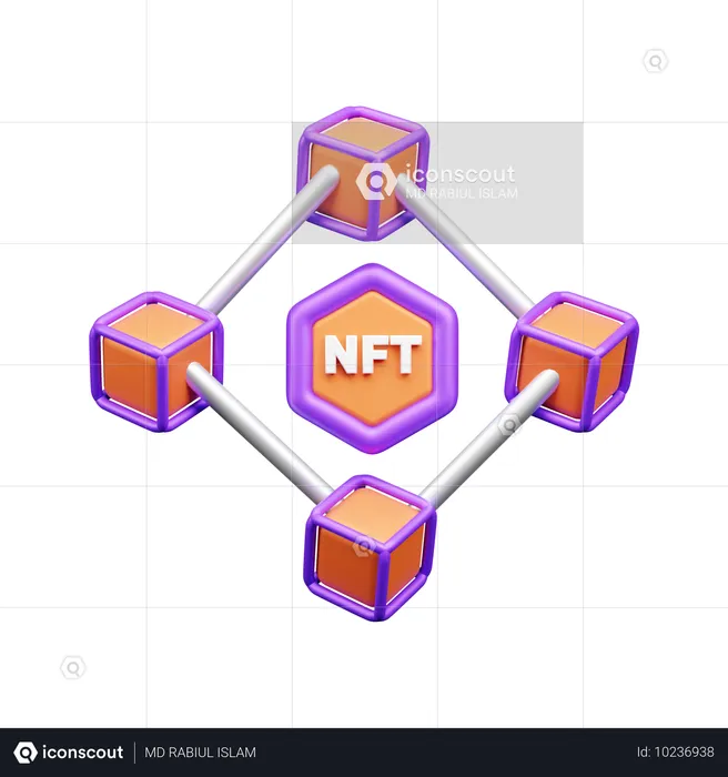 NFT  3D Icon