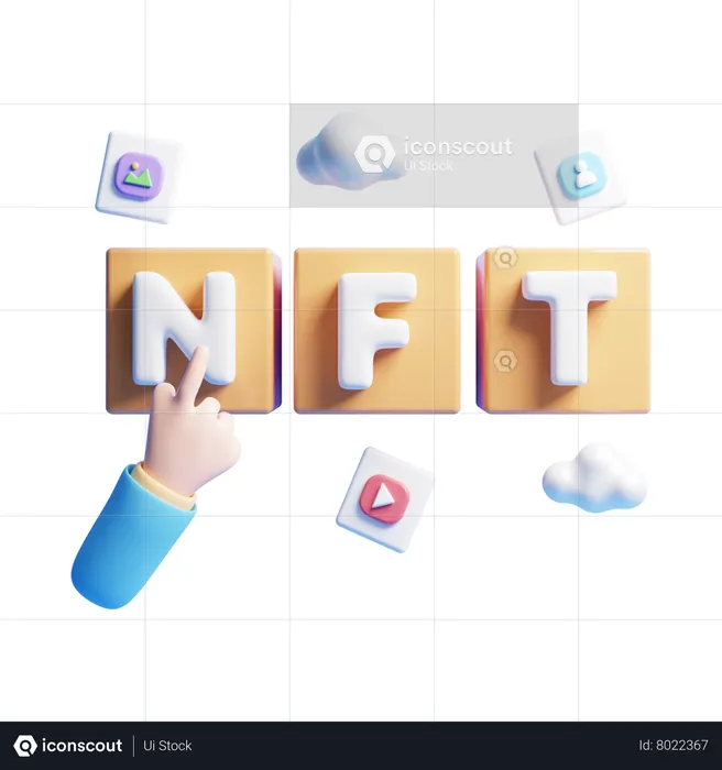 Nft  3D Icon