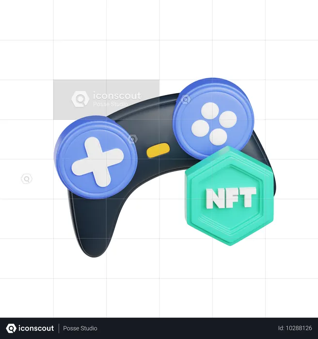 NFT 게임  3D Icon