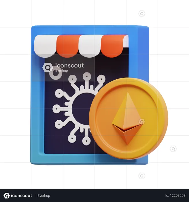 NFT 마켓플레이스  3D Icon