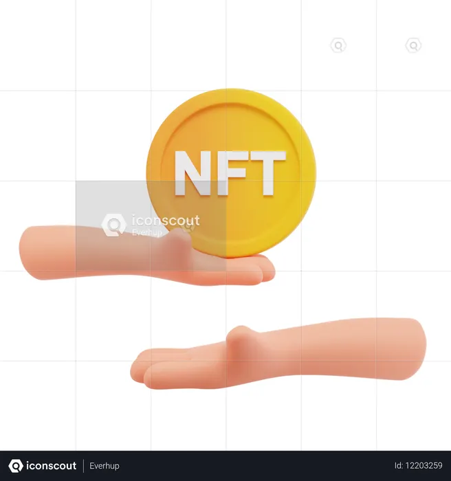 NFT 전송  3D Icon