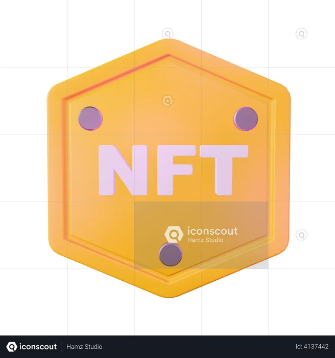 NFT  3D Illustration