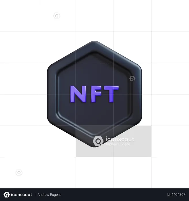 NFT  3D Illustration