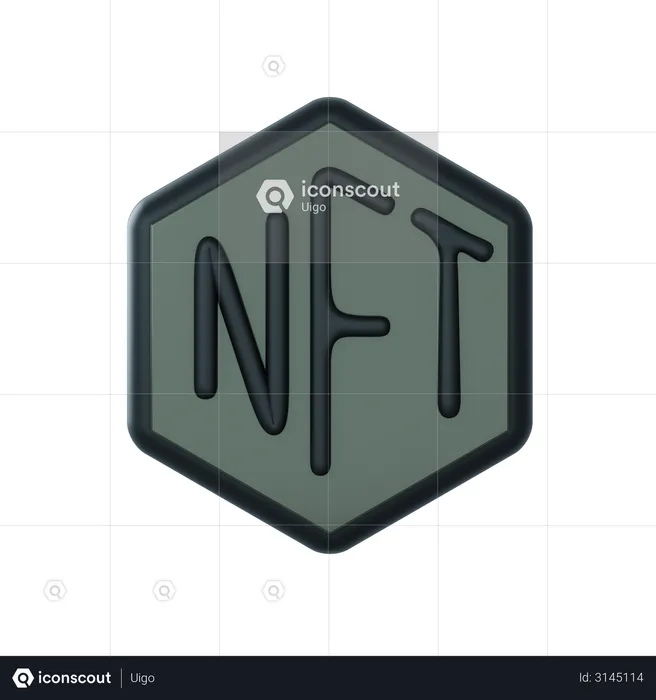 Nft  3D Illustration