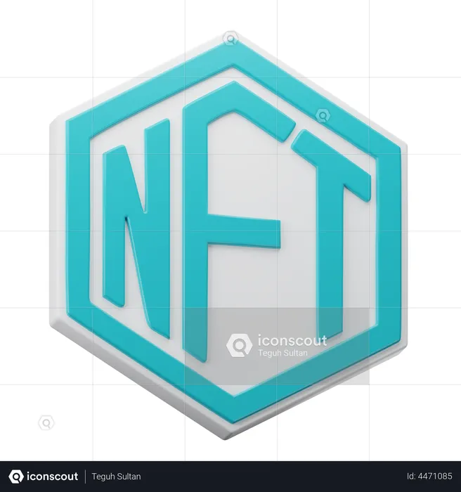 NFT  3D Illustration