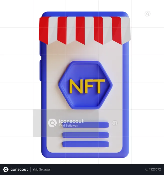 NFT-Anwendung  3D Icon
